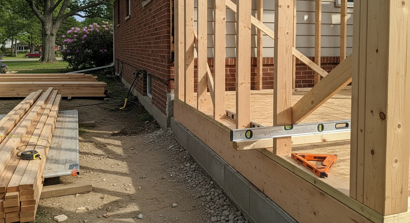 A newly completed home addition on a single-family colonial in Washington Township, NJ, with exterior siding and roofline matched to the original structure. The addition extends the rear of the home and includes a finished interior visible through large windows.